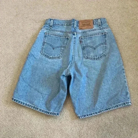 Vintage Levis orange label blue high rise shorts in size 30 - Picture 2 of 6